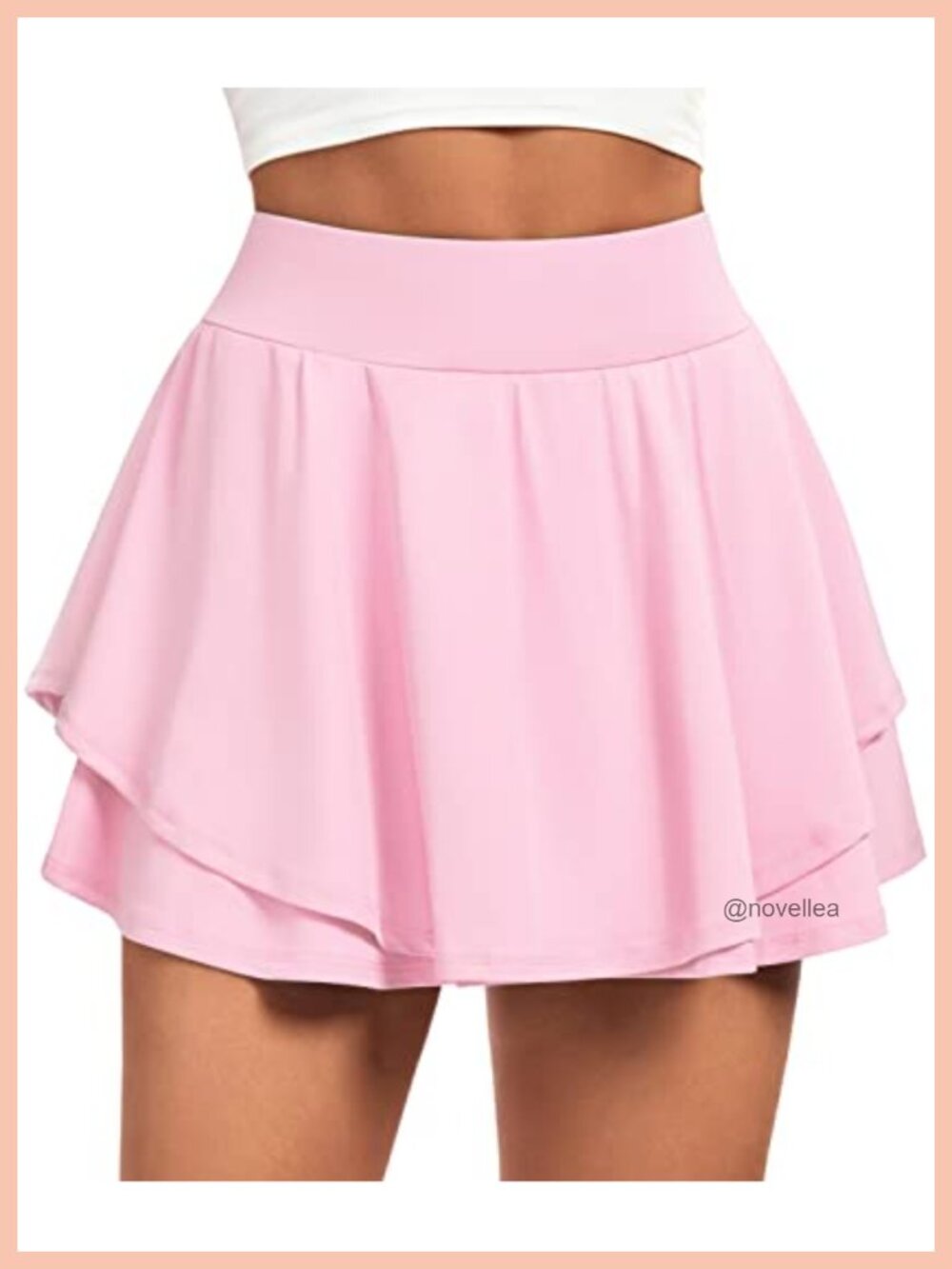 Pleated Tennis Skort with Pockets High Rise Athletic Skirt for Women